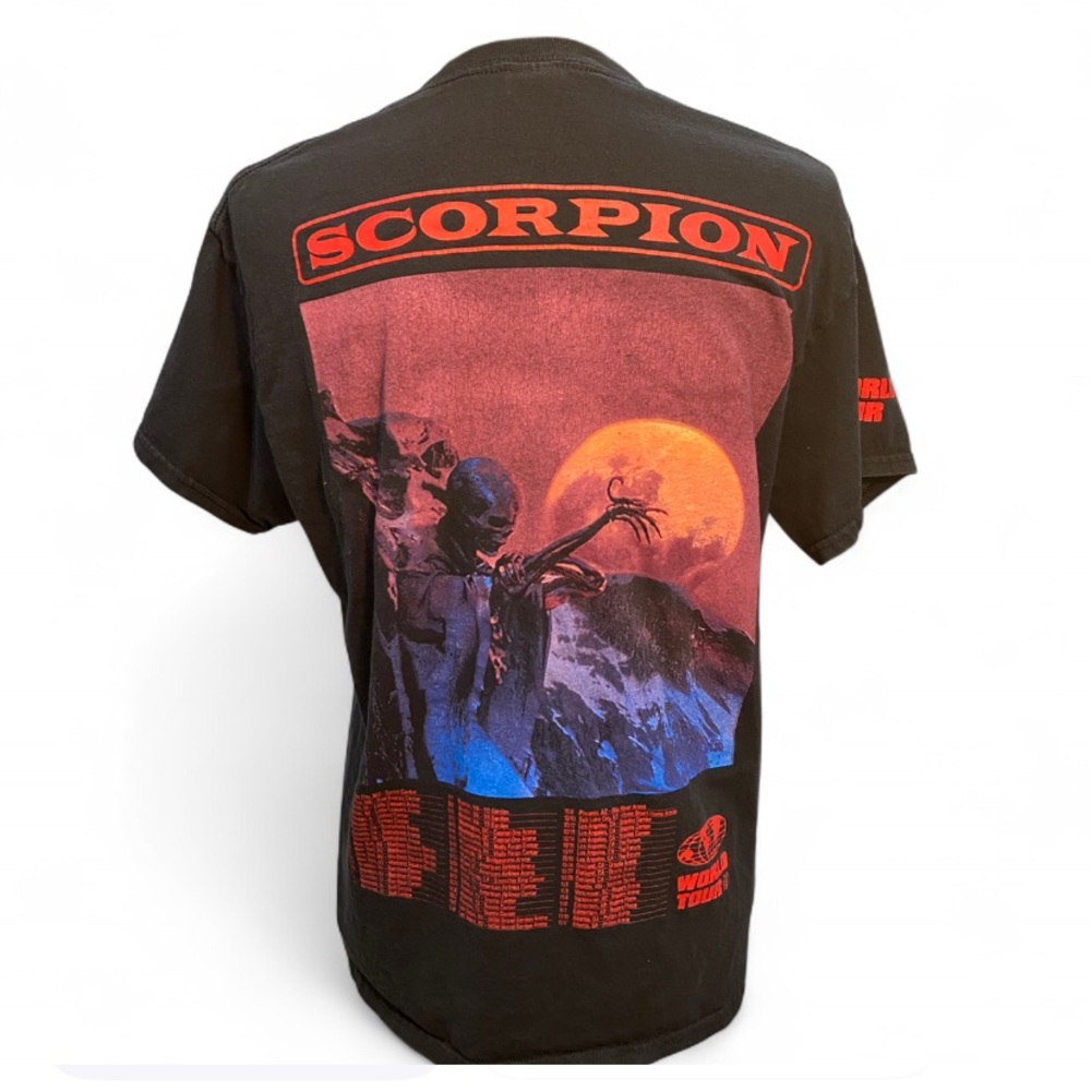 Scorpion Black and Red Graphic Tee